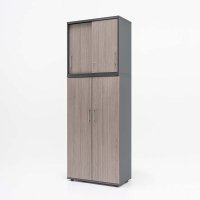 extension unit Standard: grey oak, aluminum satinato
