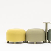 pouf Dots: RAL6013, Atlantic A-62048, A-68274, A-68277