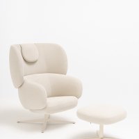 footrest Grand Grace: Grain GR-61250, RAL1013; armchair Grand Grace: Grain GR-61250, RAL1013