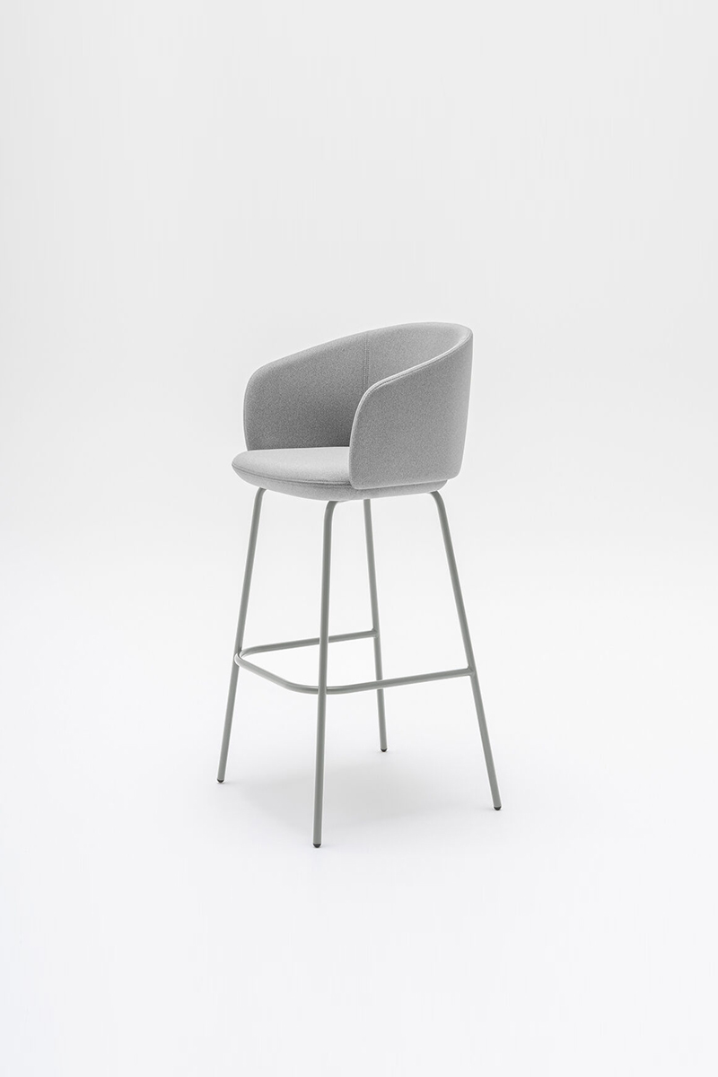 high stool Grace: Mica MC-2496-60000, RAL7044