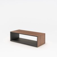 Gravity: american walnut veneer, RAL9004