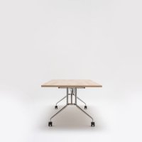 folding table Plica: natural oak, chrome