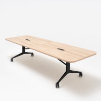 tavolo pieghevole Plex: quercia naturale, RAL9005