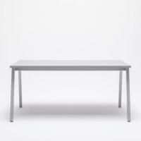one-station desk Ogi M: aluminum satinato, RAL9006