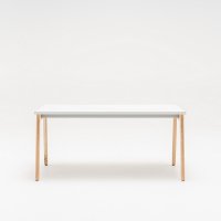 one-station desk Ogi B: white pastel