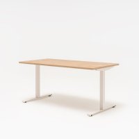 one-station desk Ogi T: natural oak, RAL9010