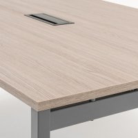 conference table Ogi Y: gray oak, RAL9005