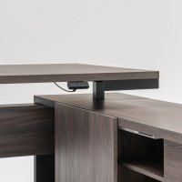 executive desk Mito: robinia, RAL7043