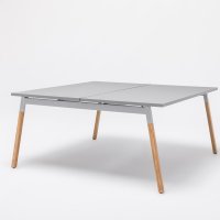bench desk Ogi W Bench: aluminum satinato, RAL9006