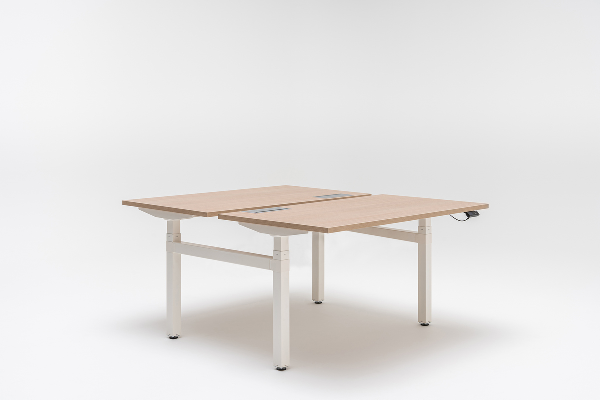 desk height adjustment Ogi Drive Bench: natural oak, RAL9010