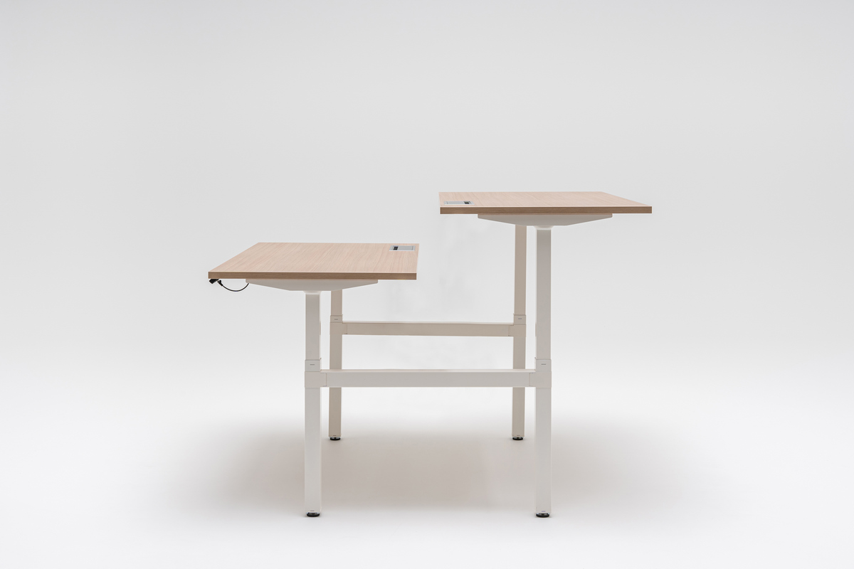 desk height adjustment Ogi Drive Bench: natural oak, RAL9010