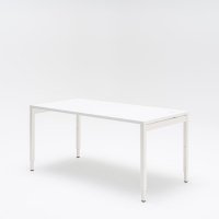 one-station desk Ogi Y: white pastel, RAL9010
