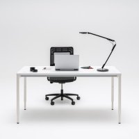 one-station desk Ogi Y: white pastel, RAL9010