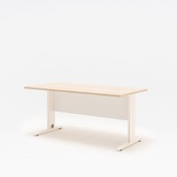 one-station desk Ogi N: acacia, RAL9010