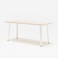 one-station desk Ogi A: beige matte, RAL9010
