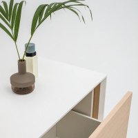 cabinet Gravity: elm veneer, RAL9003