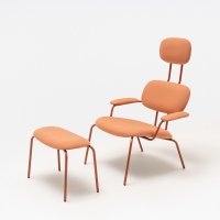Gestoffeerde fauteuil met hoofdsteun New School Lounge