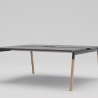 conference table wooden legs Ogi W