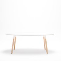 Vergadertafel met houten poten Ogi W