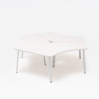 bench desk Ogi A: white pastel, RAL9006