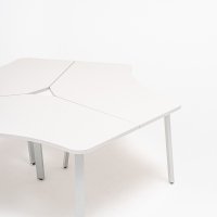 bench desk Ogi A: white pastel, RAL9006