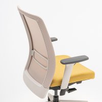 office chair Leo: Runner R-61128, Medley M-62054, RAL7047, grey