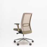 office chair Leo: Runner R-61128, Quest Q-18, RAL6013, polished aluminum