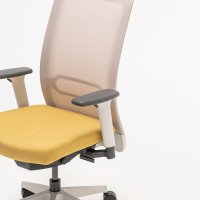 office chair Leo: Runner R-61128, Medley M-62054, RAL7047, grey