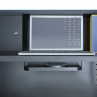 Linea reception desk storage