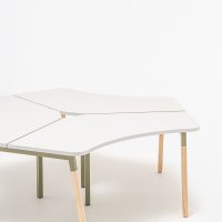 bench desk Ogi W: light grey, RAL6013