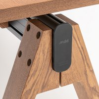 one-station desk Viga: copper oak veneer