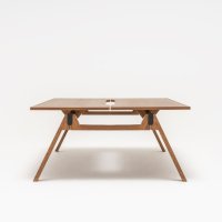 bench desk Viga: copper oak veneer