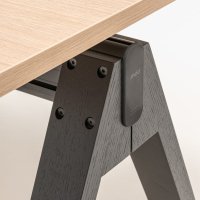 one-station desk Viga: canadian oak, black oak