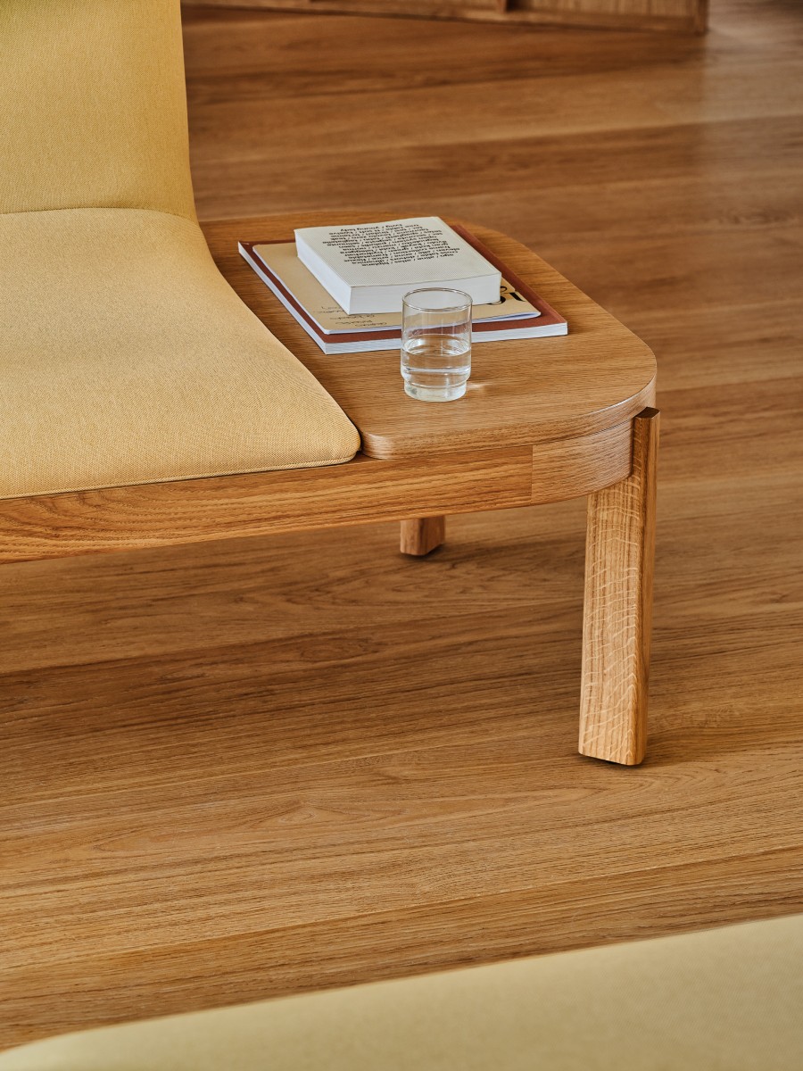 Bank Ramp: Quest Q-21, Furnier Eiche Natur