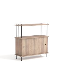 half-bookcase Bava: white oak