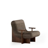 armchair Kivo: wood 06, dark oak