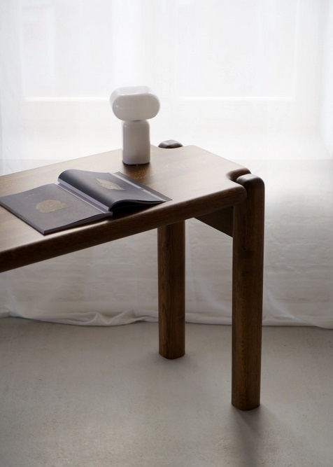 desk Puffo: dark oak