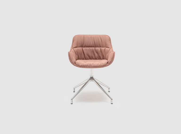Stoel met gepolijste aluminium onderstel Baltic Soft Duo - lookbook