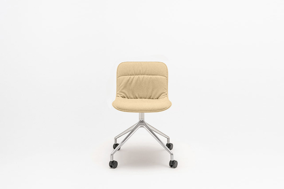 Chair Polished Aluminium Base Baltic 2 Soft Duo
