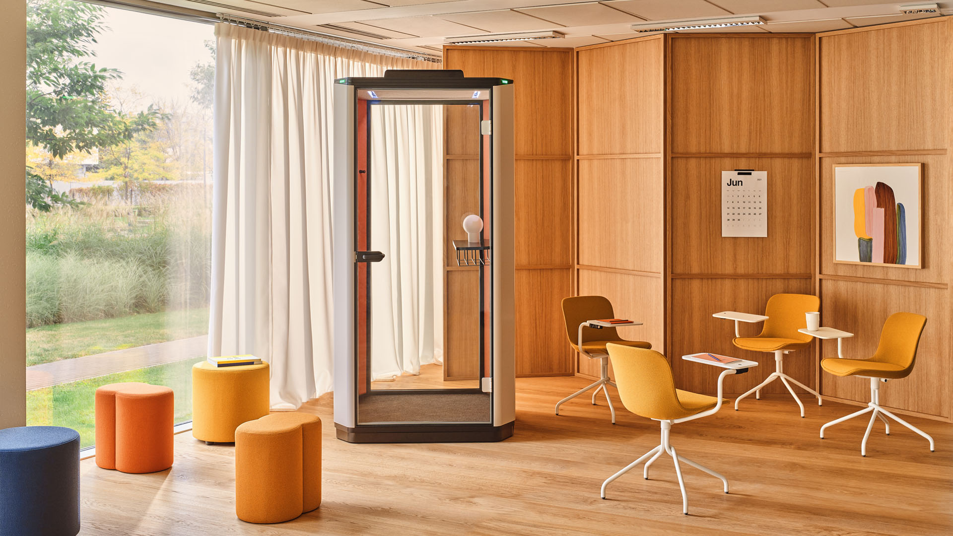 Een geluidsdichte cabine voor één persoon Coda - lookbook