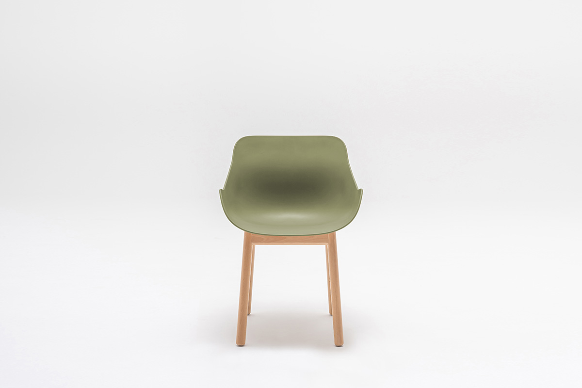 Chair With Wooden Base Baltic Basic
