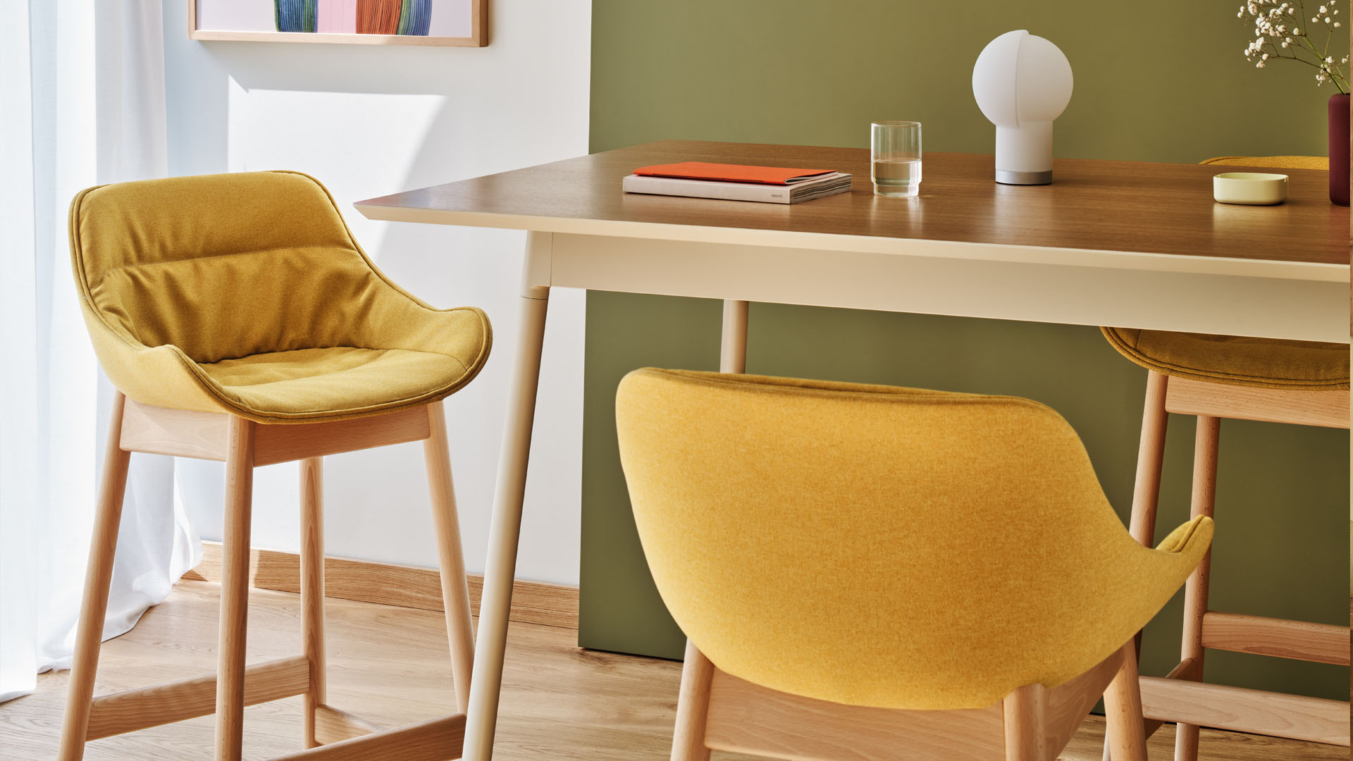 Barhocker mit Holzbasis Baltic Soft Duo - lookbook