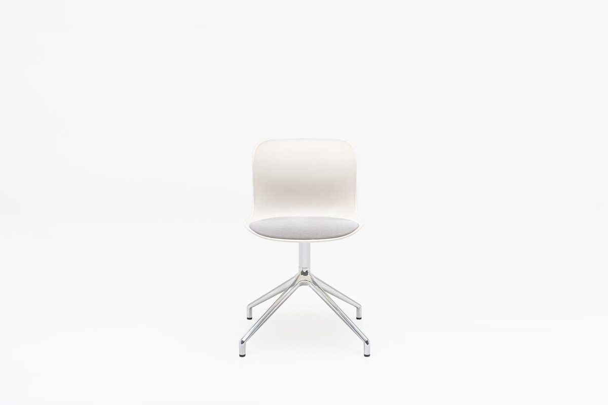 Sedia Con Base In Alluminio Lucidato Baltic 2 Remix