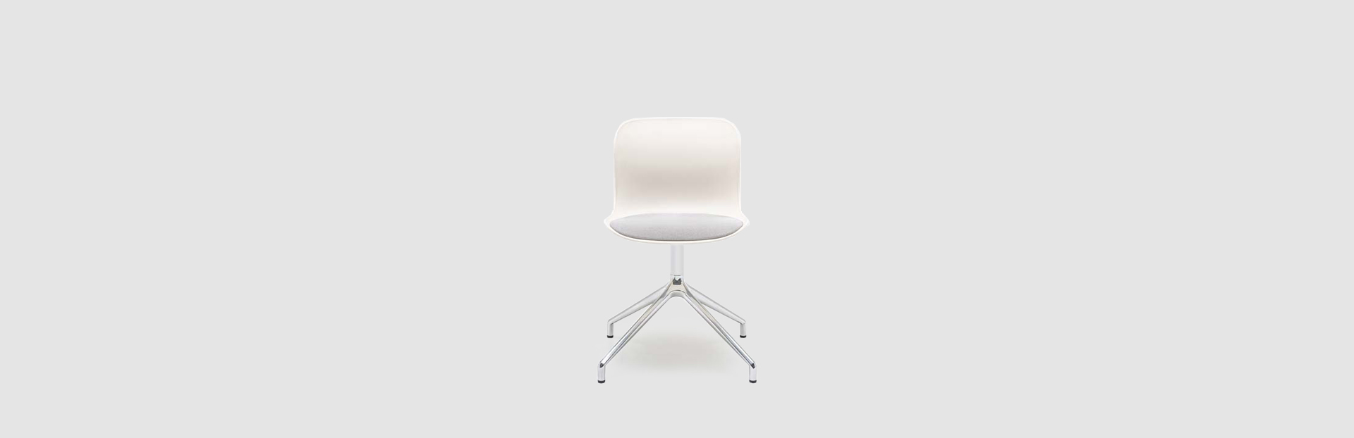 Stoel met gepolijste aluminium onderstel Baltic 2 Remix - lookbook