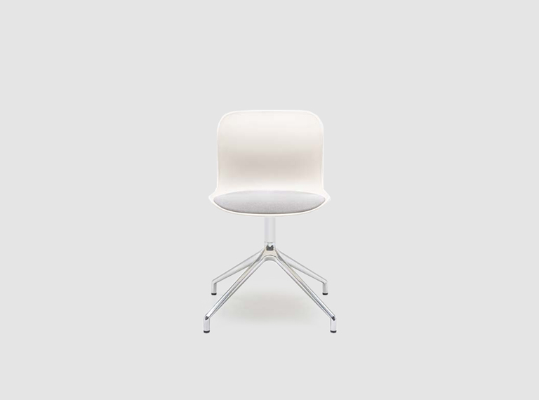 Stoel met gepolijste aluminium onderstel Baltic 2 Remix - lookbook