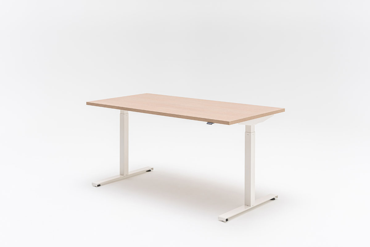 Desk With Electric Height Adjustment, Twin-Motor Frame Ogi Drive