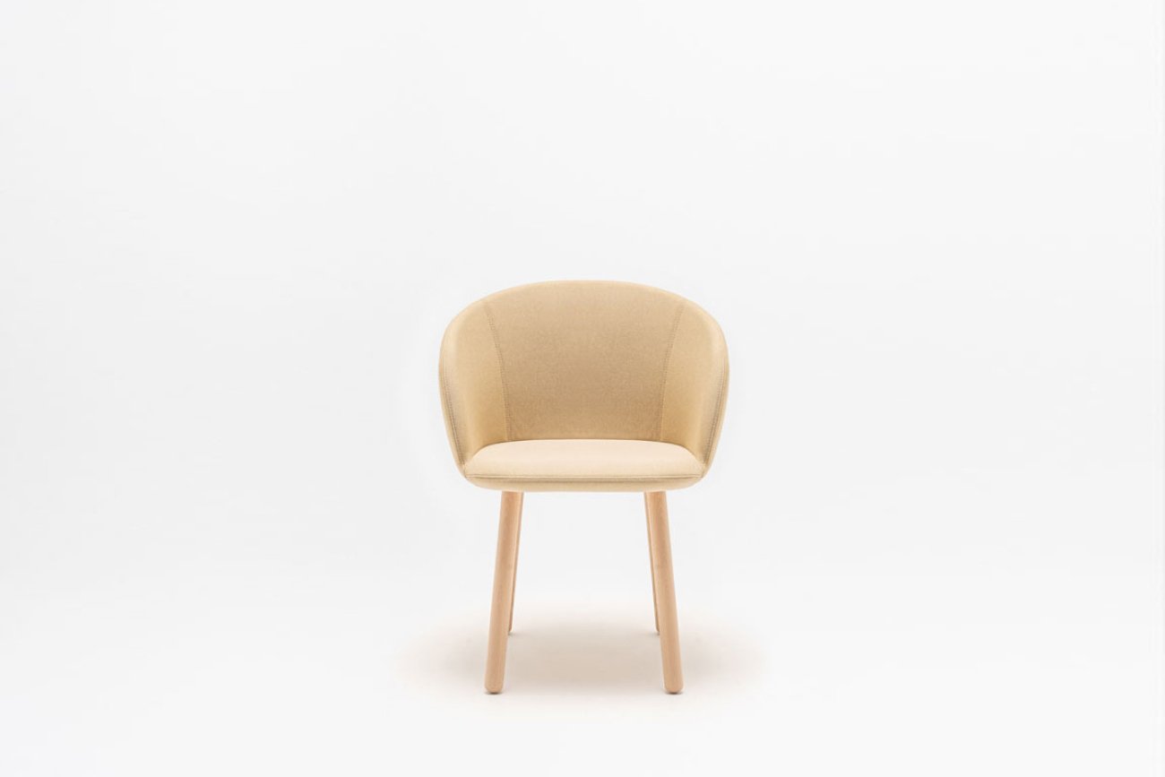 Stoel Met Houten Onderstel Grace