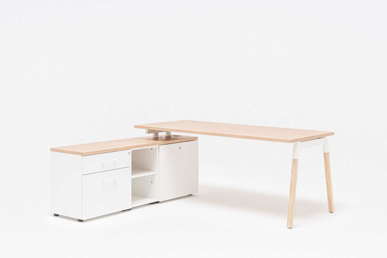 Schreibtisch Mit Schrank Ogi W