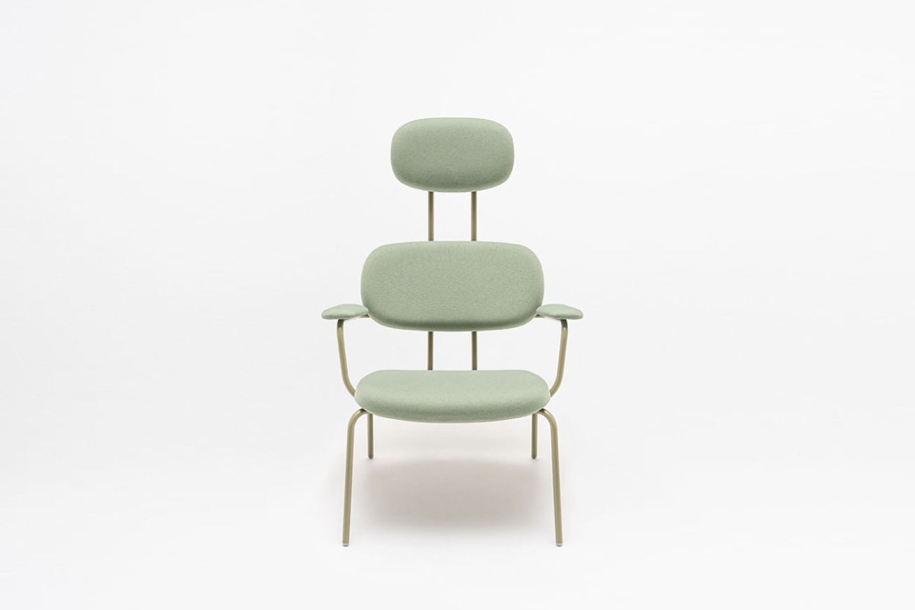 Gestoffeerde Fauteuil Met Hoofdsteun New School Lounge