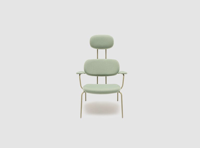 Gestoffeerde fauteuil met hoofdsteun New School Lounge - lookbook